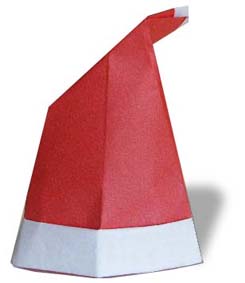 hướng dẫn cách gấp giấy mũ ông già noel