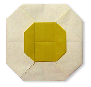 Gấp giấy origami - Trứng ốp lếp