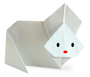 hướng dẫn cách gấp con thỏ 2