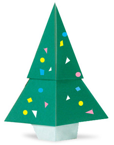 hướng dẫn cách gấp cây thông noel